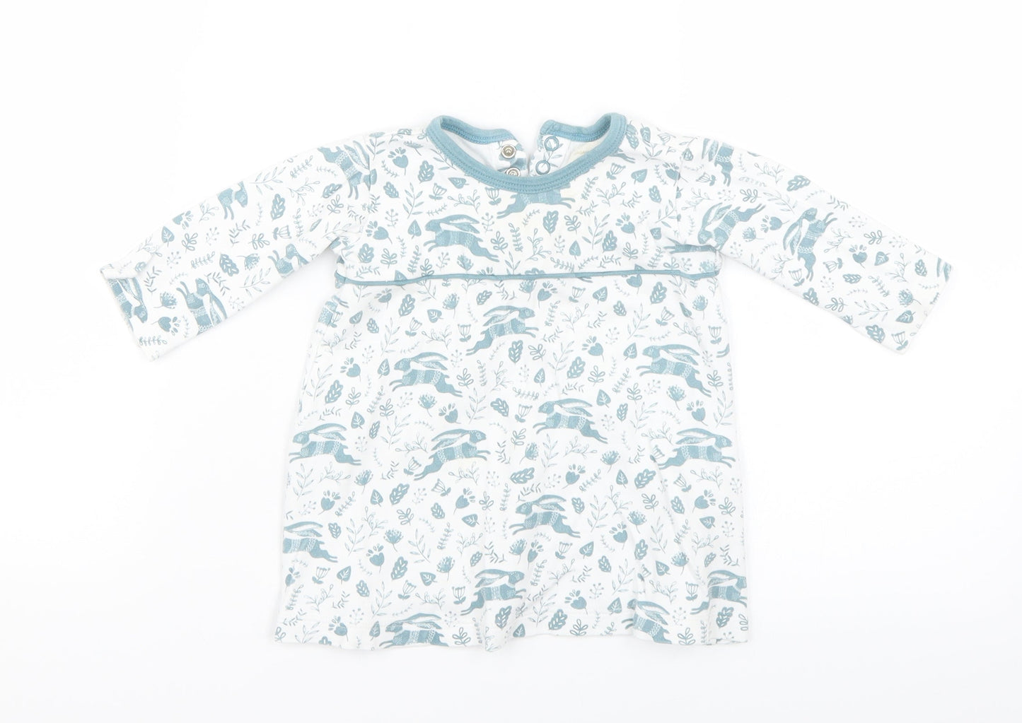 organics for kids Baby White Floral  Basic Blouse