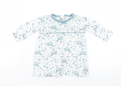 organics for kids Baby White Floral  Basic Blouse