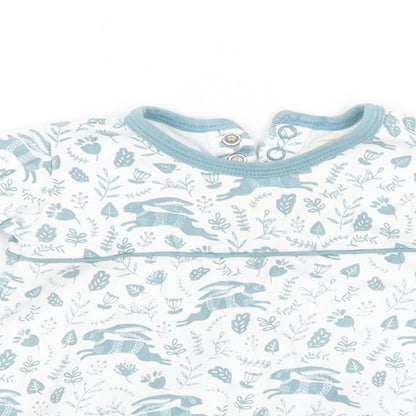 organics for kids Baby White Floral  Basic Blouse