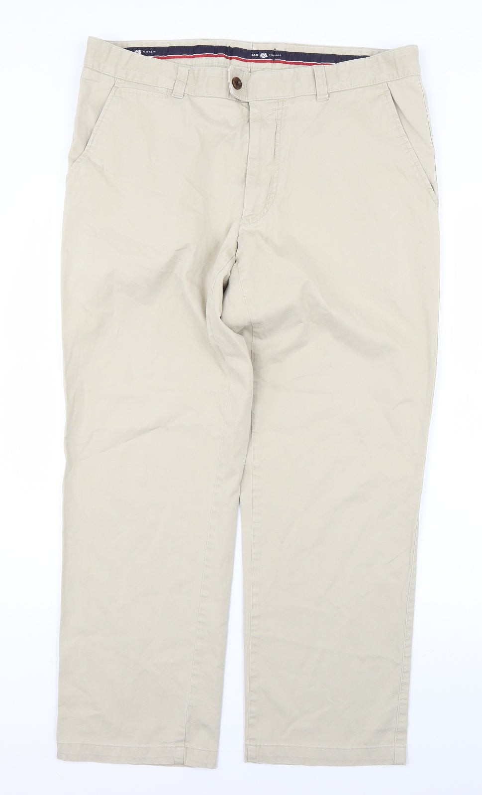 RAX Mens Beige   Chino Trousers Size 38 L25 in