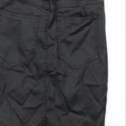 PRETTYLITTLETHING Womens Black   Maxi Skirt Size 4