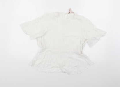 FOREVER 21 Womens White   Basic Blouse Size XS
