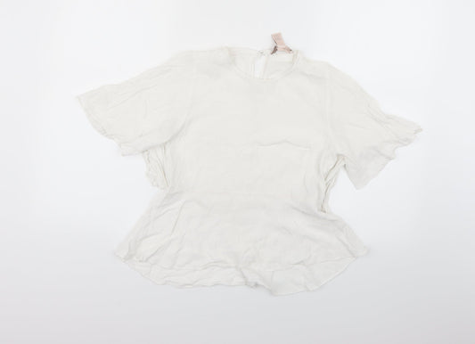 FOREVER 21 Womens White   Basic Blouse Size XS