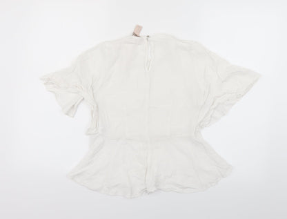 FOREVER 21 Womens White   Basic Blouse Size XS