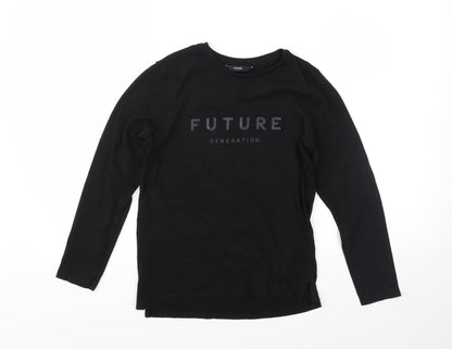 George Boys Black   Pullover Sweatshirt Size 10-11 Years  - Future Generation