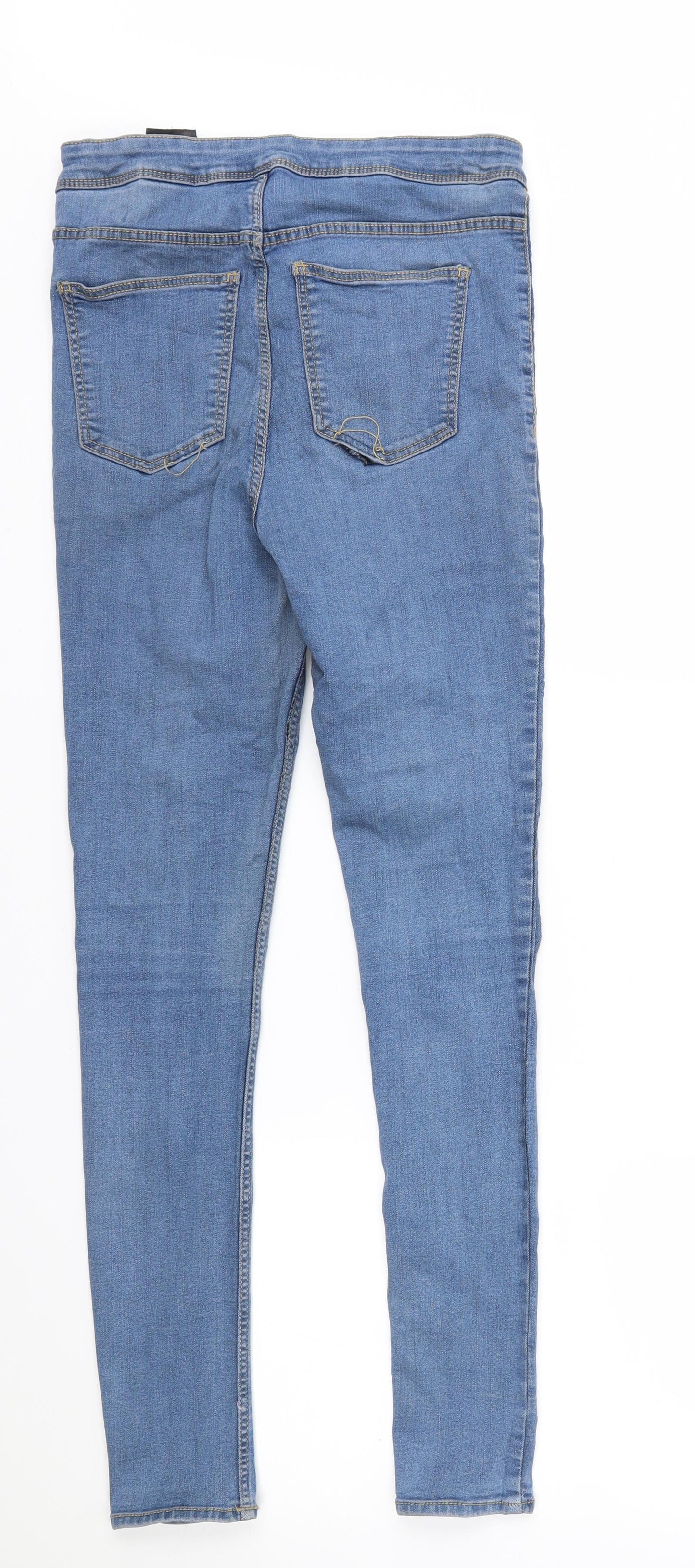 Womens UK Size 12 H&M Regular Fit Skinny Blue Jeans