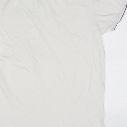 ACW85 Mens White    Polo Size L