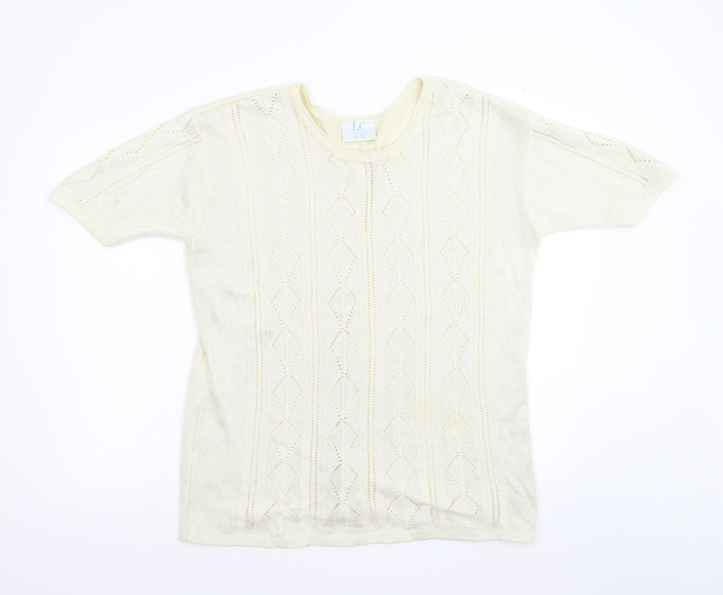 Womens UK Size 18 LC Ivory Pullover Jumper