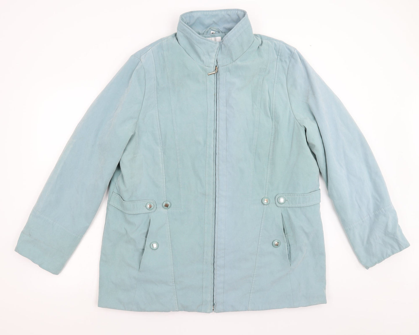 Womens UK Size XL Eleganzé Green Overcoat
