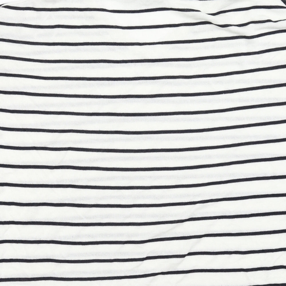 F&F Womens White Striped  Pullover Jumper Size 6