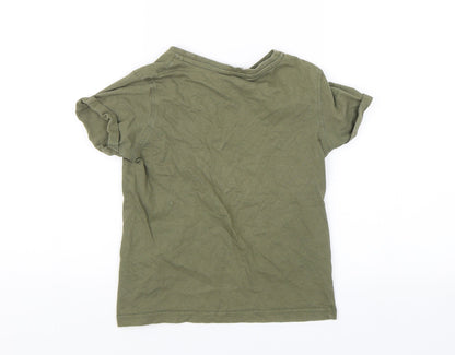 George Boys Green   Basic T-Shirt Size 6-7 Years  - Twenty four seven
