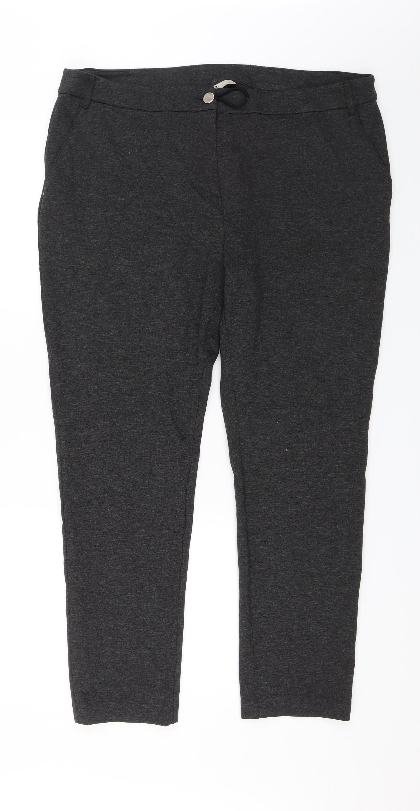 TU Womens Grey   Dress Pants Trousers Size 18 L26 in
