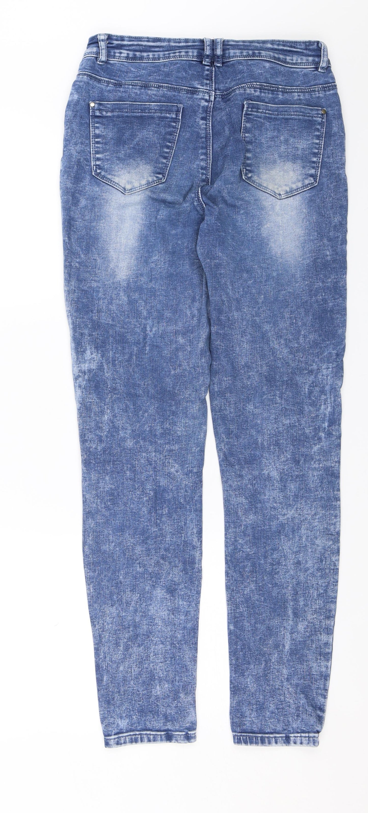 Womens UK Size 28 in Preworn Regular Fit Skinny Blue Jeans