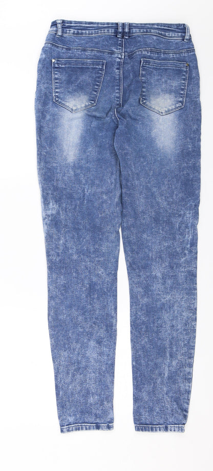 Womens UK Size 28 in Preworn Regular Fit Skinny Blue Jeans