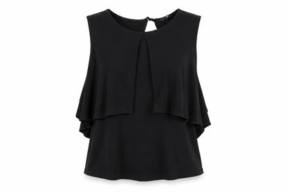 Womens UK Size XS H&M Black Basic Blouse