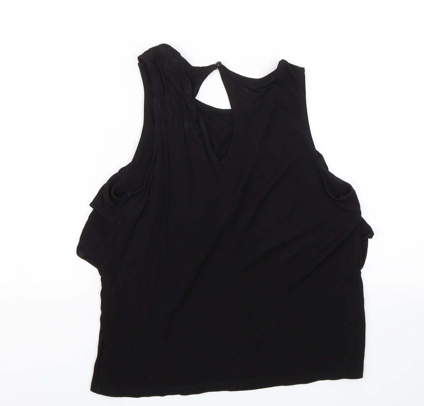 Womens UK Size XS H&M Black Basic Blouse