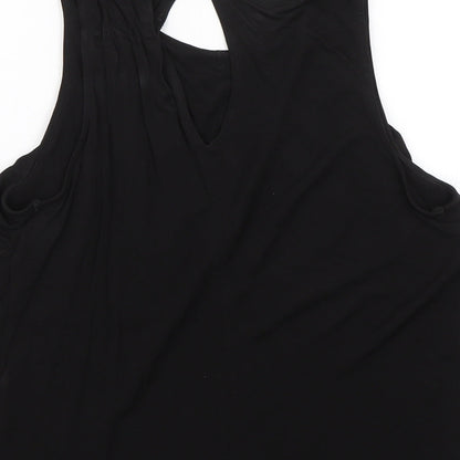 Womens UK Size XS H&M Black Basic Blouse