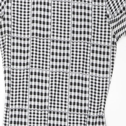 Select Womens Black Plaid  Shift  Size 10