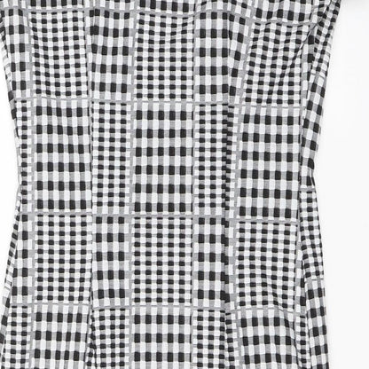 Select Womens Black Plaid  Shift  Size 10