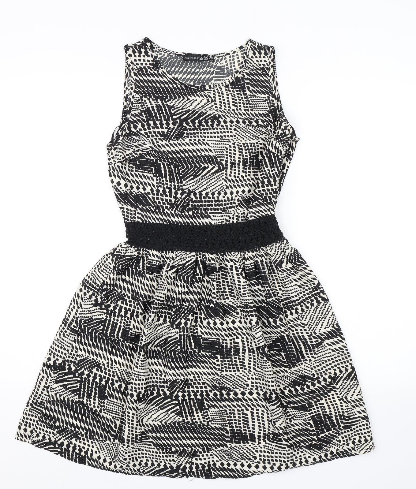 Atmosphere Womens Black Animal Print  Shift  Size 6
