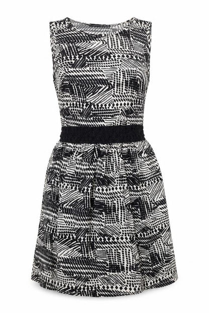 Atmosphere Womens Black Animal Print  Shift  Size 6