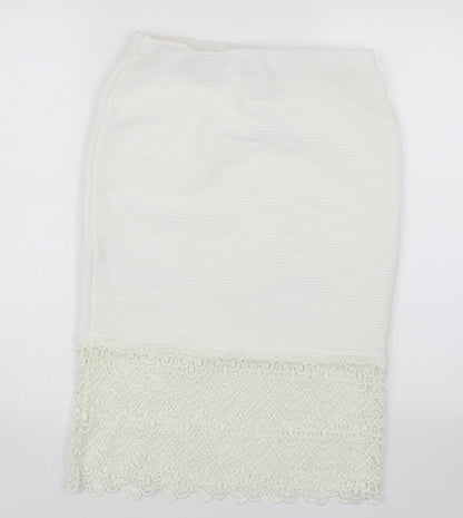 Atmosphere Womens White   Straight & Pencil Skirt Size 12