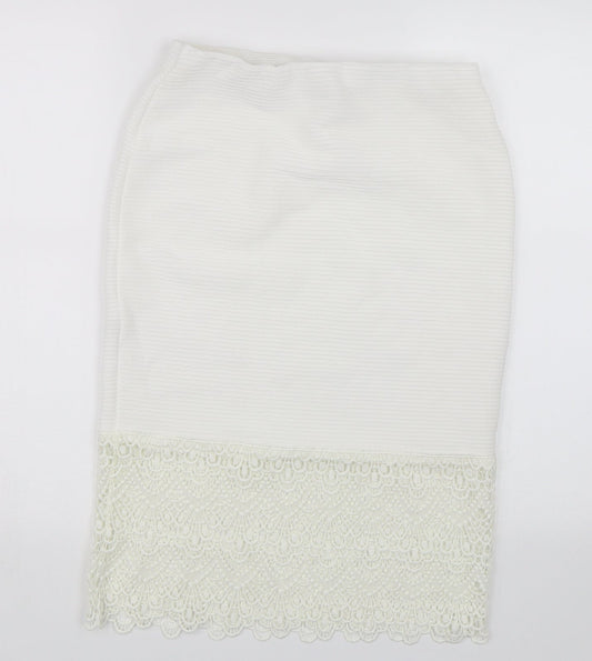 Atmosphere Womens White   Straight & Pencil Skirt Size 12