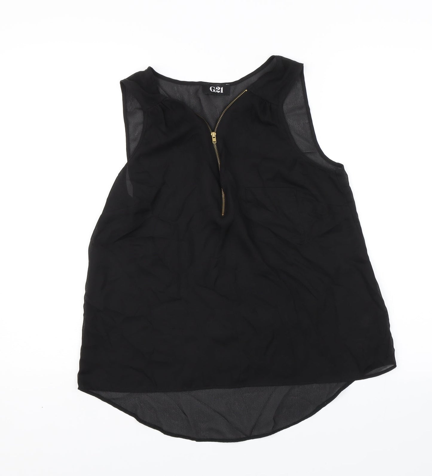 George Womens Black   Basic Blouse Size 10