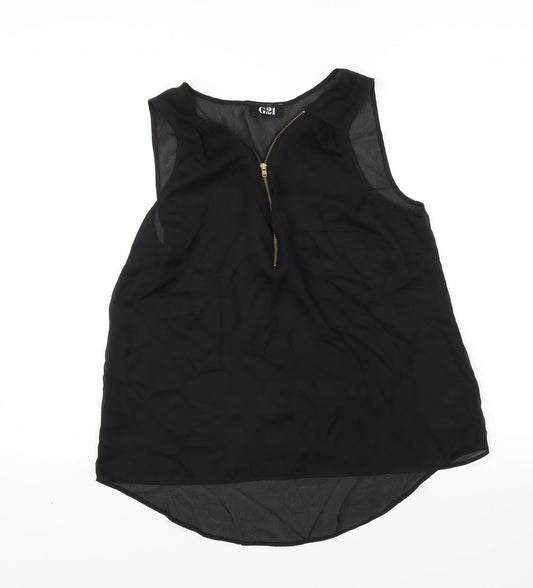 George Womens Black   Basic Blouse Size 10