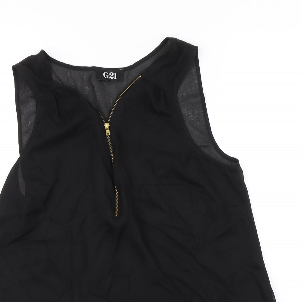 George Womens Black   Basic Blouse Size 10