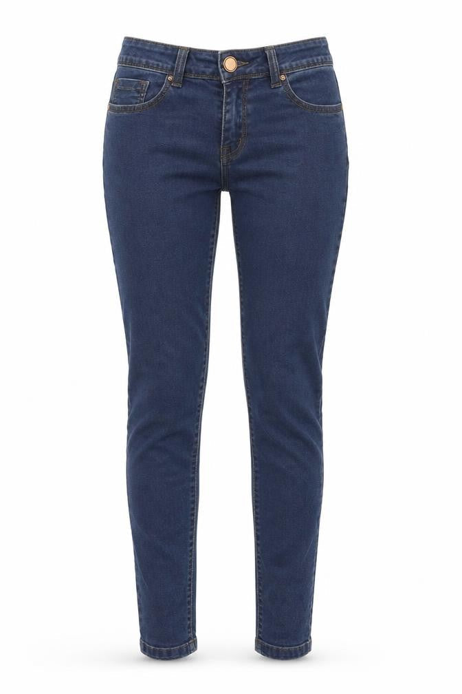 Womens UK Size 8 George Regular Fit Skinny Blue Jeans