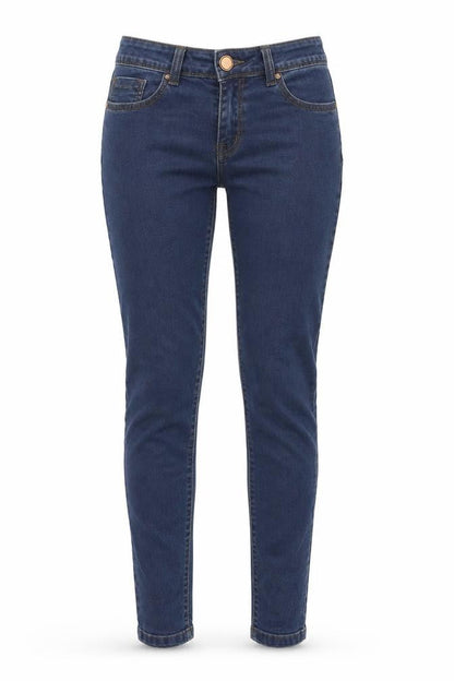 Womens UK Size 8 George Regular Fit Skinny Blue Jeans