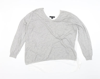 Womens UK Size 20 Atmosphere Grey Basic Blouse