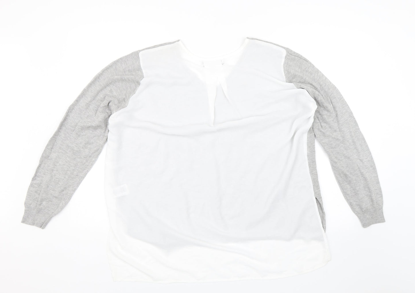 Womens UK Size 20 Atmosphere Grey Basic Blouse