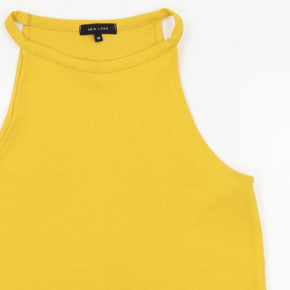 Womens UK Size 14 New Look Yellow Camisole Blouse