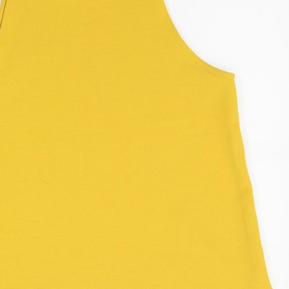 Womens UK Size 14 New Look Yellow Camisole Blouse