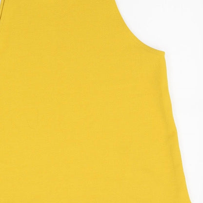 Womens UK Size 14 New Look Yellow Camisole Blouse