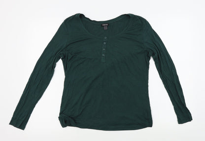 ESMARA Womens Green   Basic T-Shirt Size L