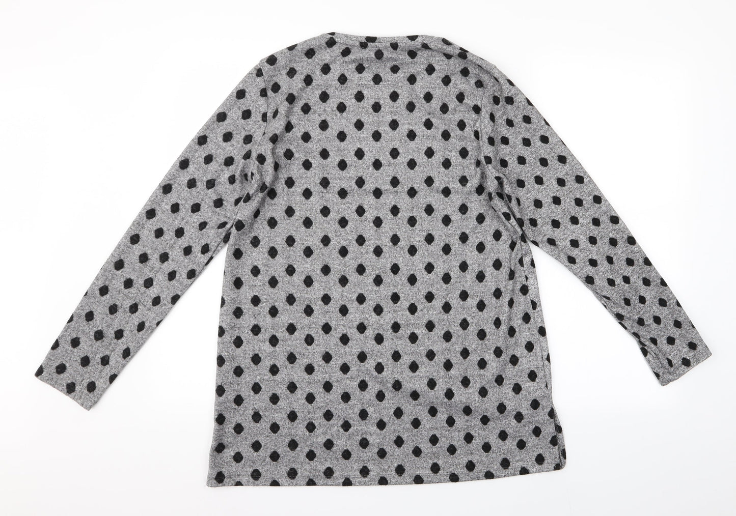 Womens UK Size 10 Papaya Grey Pullover Jumper