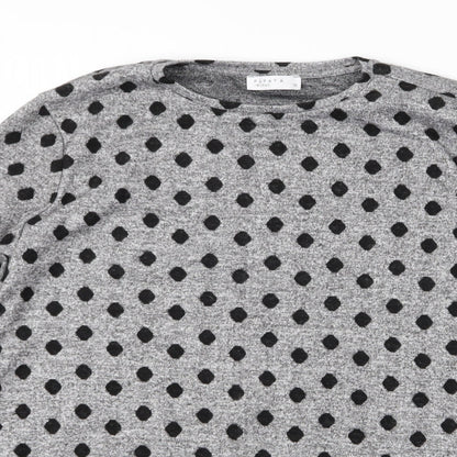 Womens UK Size 10 Papaya Grey Pullover Jumper
