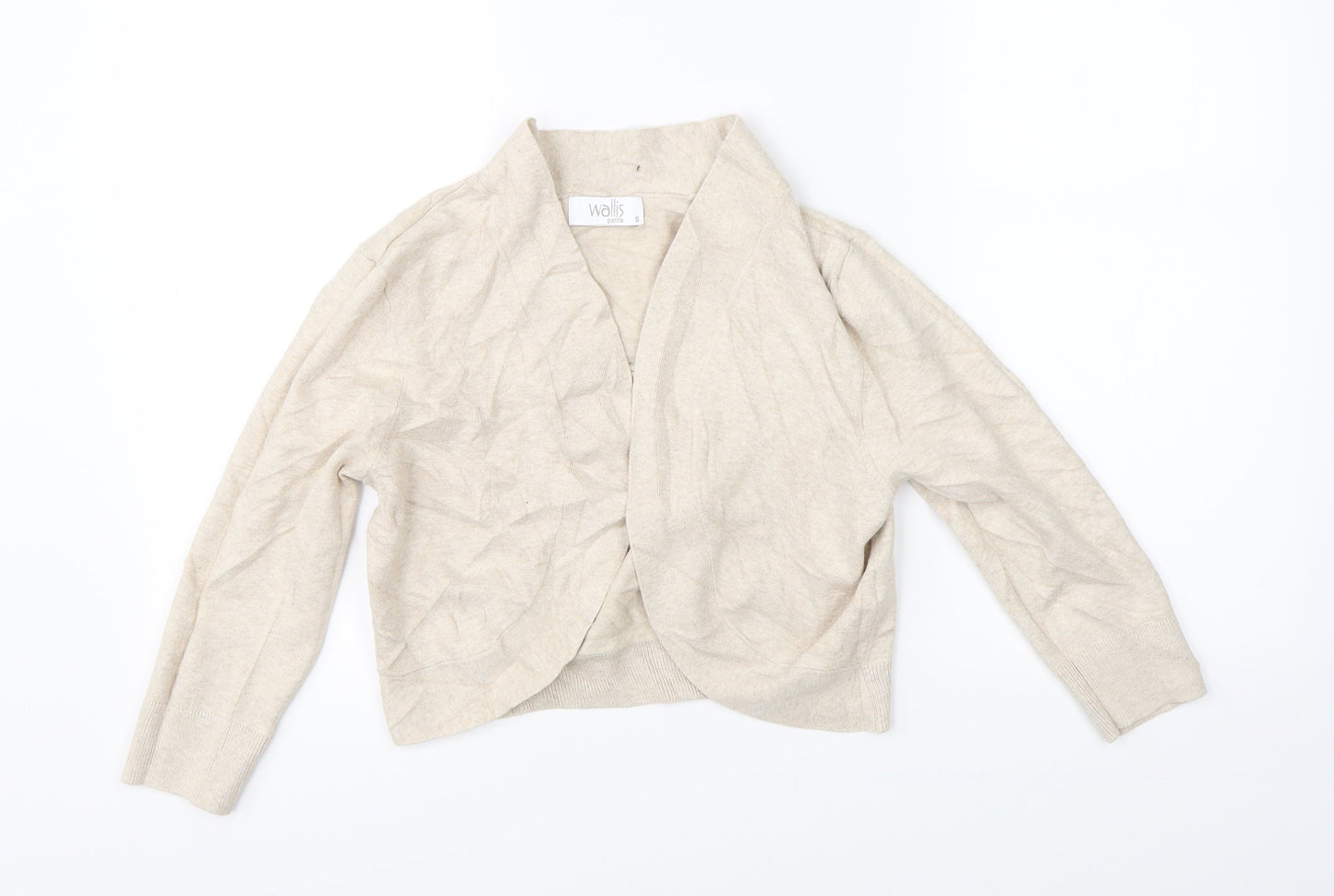 Womens UK Size S Wallis Beige Cardigan Jumper
