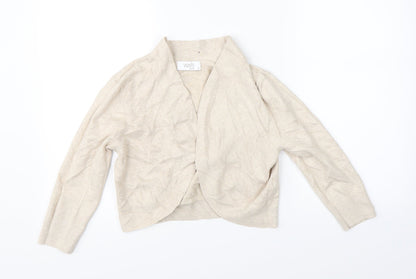 Womens UK Size S Wallis Beige Cardigan Jumper