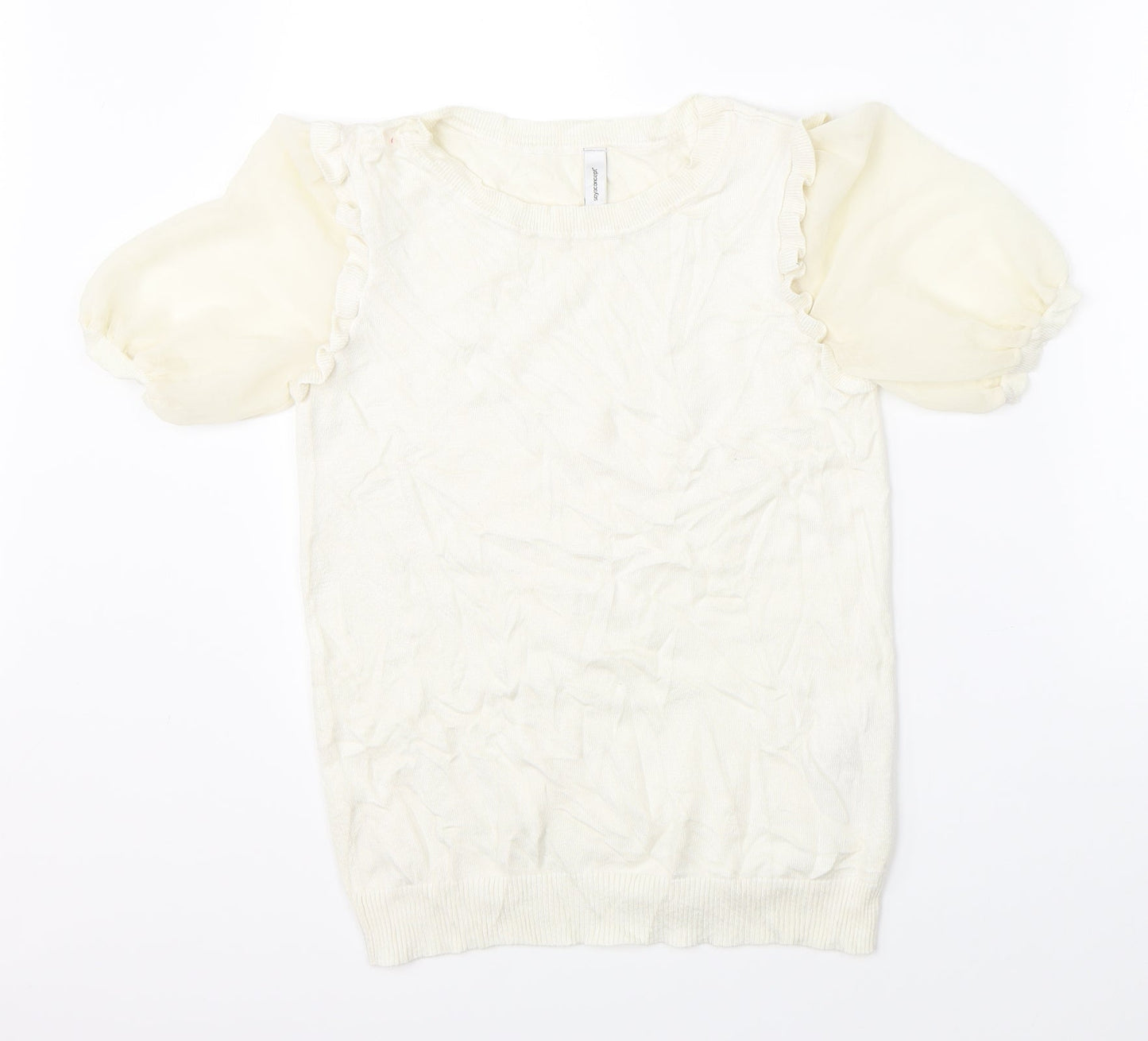 Womens UK Size S Soyaconcept White Basic Blouse