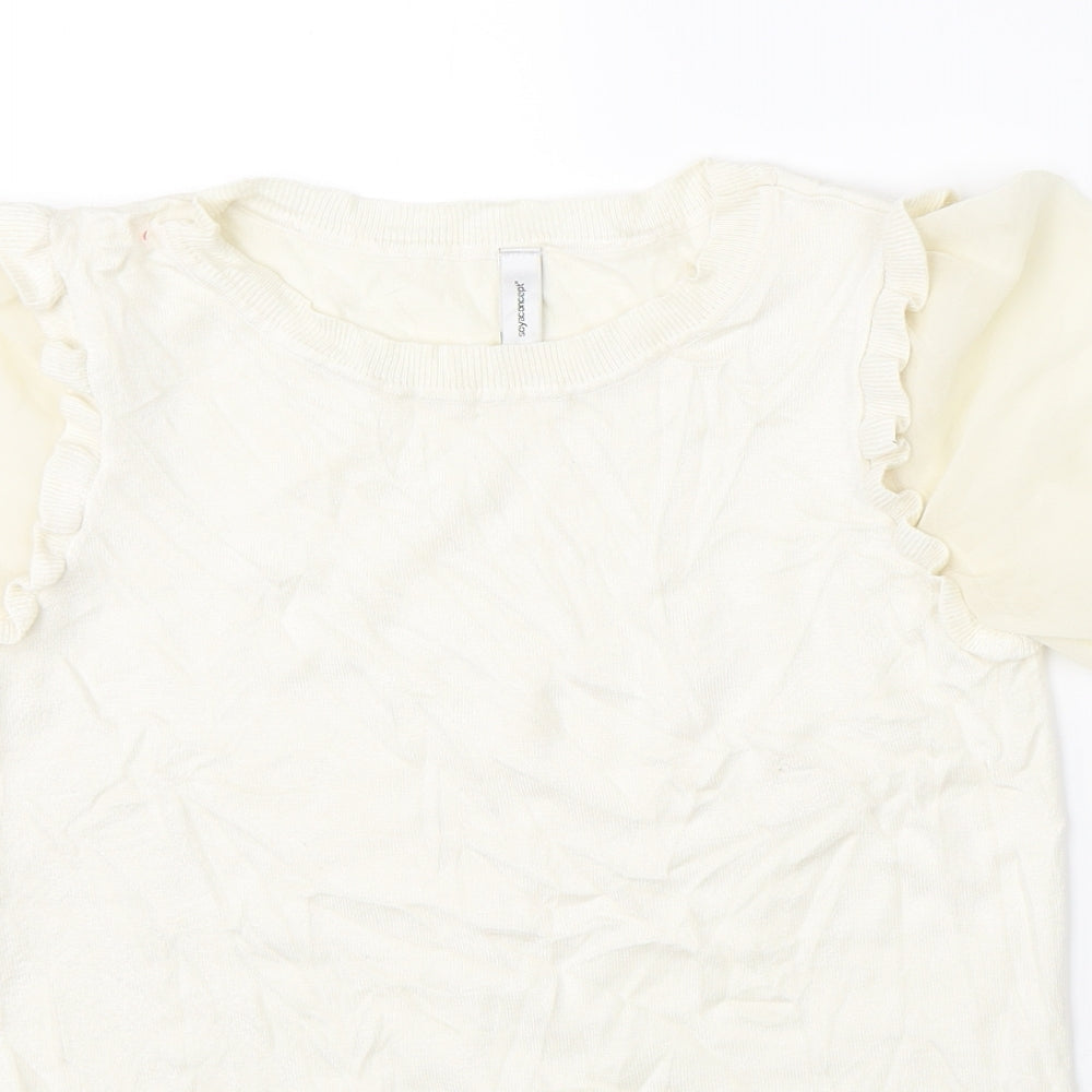 Womens UK Size S Soyaconcept White Basic Blouse