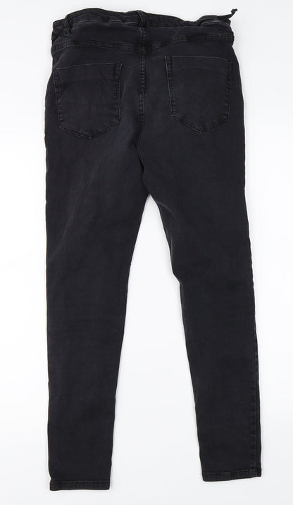 Very Womens Black  Denim Straight Jeans Size 28 in L25 in