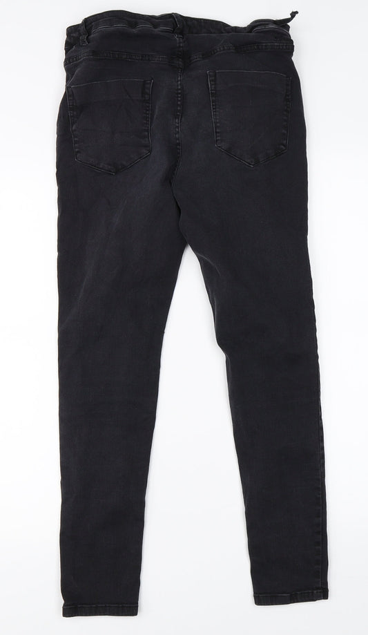 Very Womens Black  Denim Straight Jeans Size 28 in L25 in