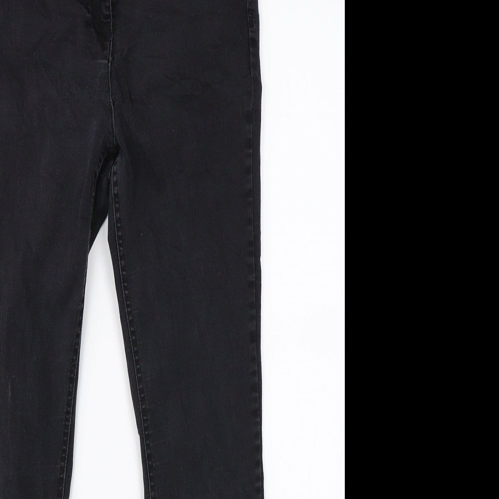 Very Womens Black  Denim Straight Jeans Size 28 in L25 in