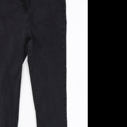 Very Womens Black  Denim Straight Jeans Size 28 in L25 in