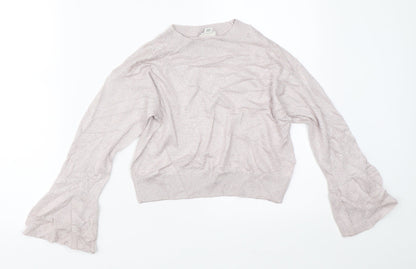 River Island Girls Purple   Pullover Jumper Size 7-8 Years