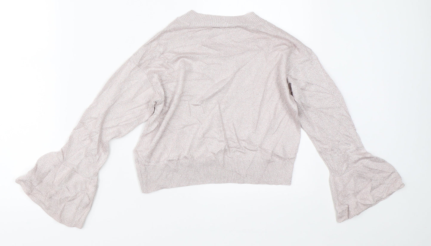 River Island Girls Purple   Pullover Jumper Size 7-8 Years